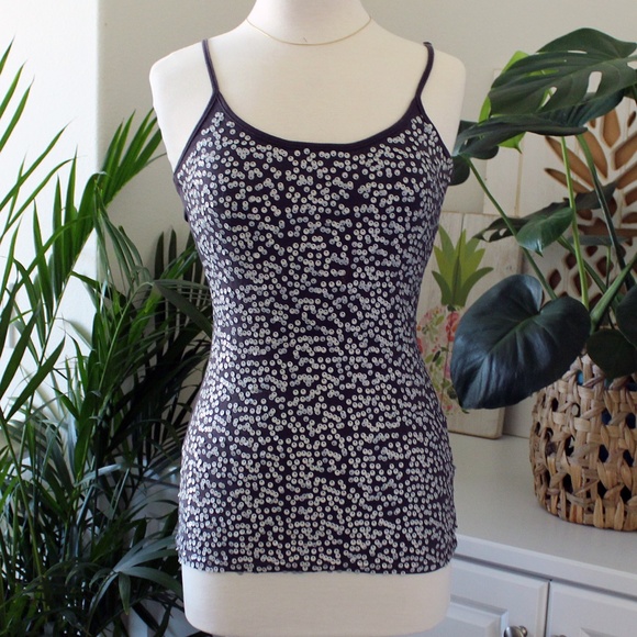 Anthropologie Hazel Sequin Tank Top Sz US M - Picture 2 of 7
